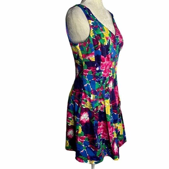 Jones New York Pleated Sheath Dress 8 Multicolored - Picture 5 of 6